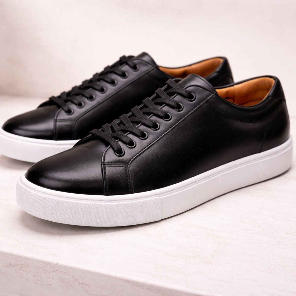 Baskets à lacets pour homme - Noir