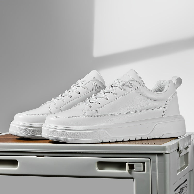Baskets homme à lacets bout fermé - Blanc