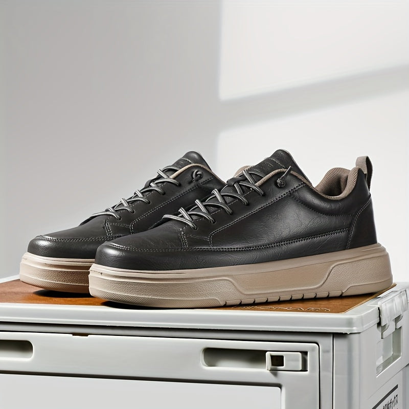Baskets homme à lacets bout fermé - Gris fonce