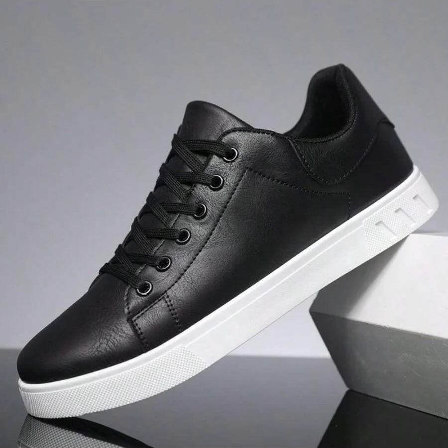 Baskets homme basses à lacets - Noir