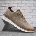 Baskets homme maille à lacets - Kaki