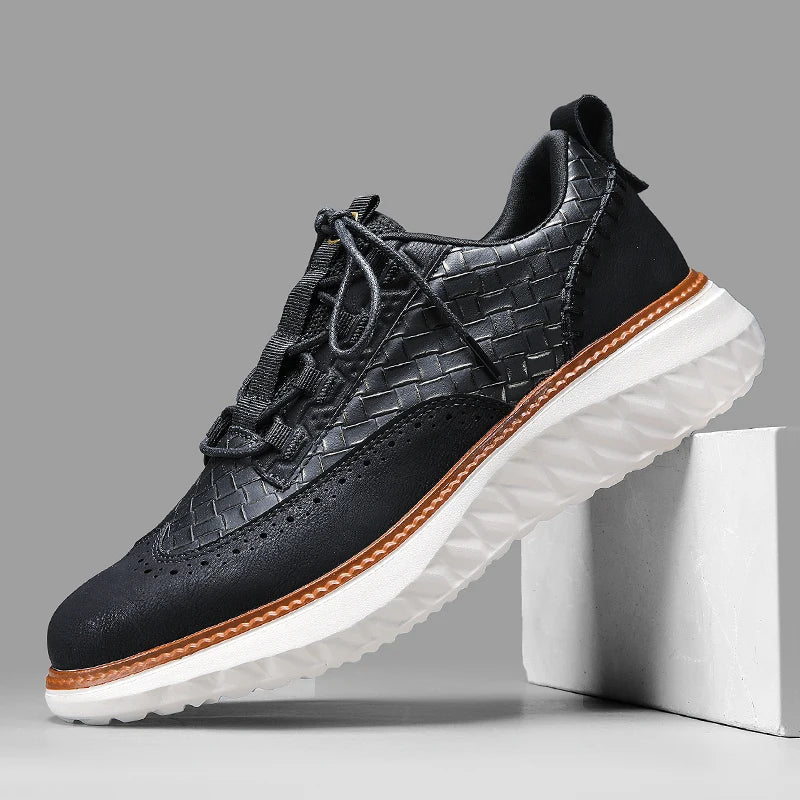 Baskets homme perforées - Noir
