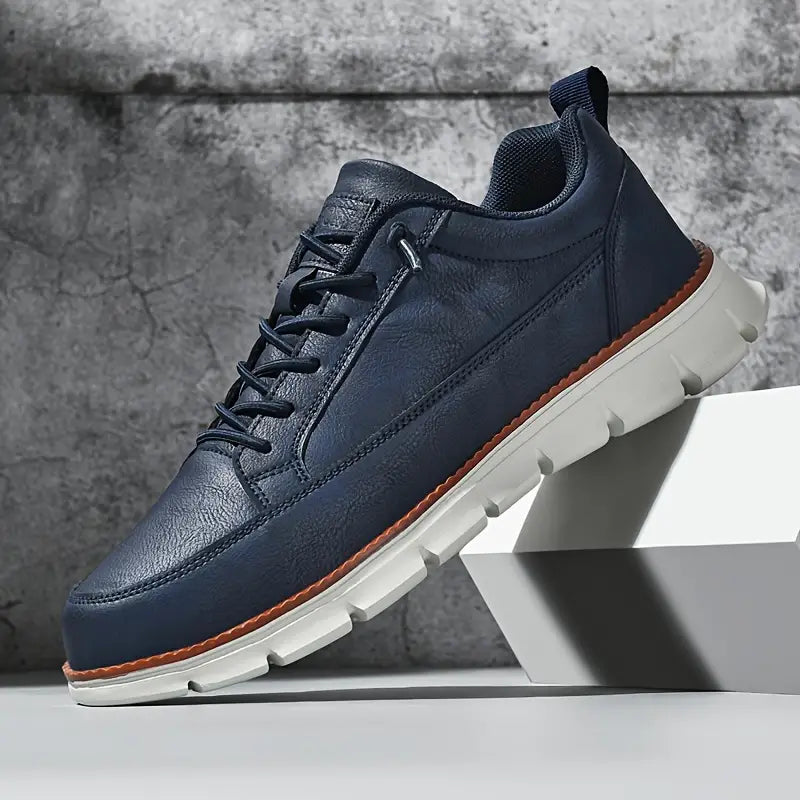 Baskets homme semelle crantée - Bleu