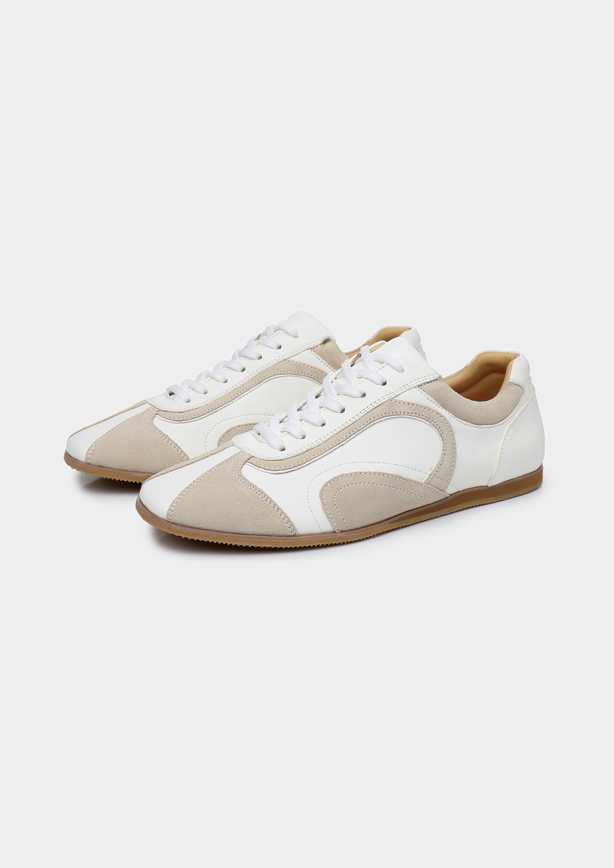Baskets homme semelle plate - Blanc