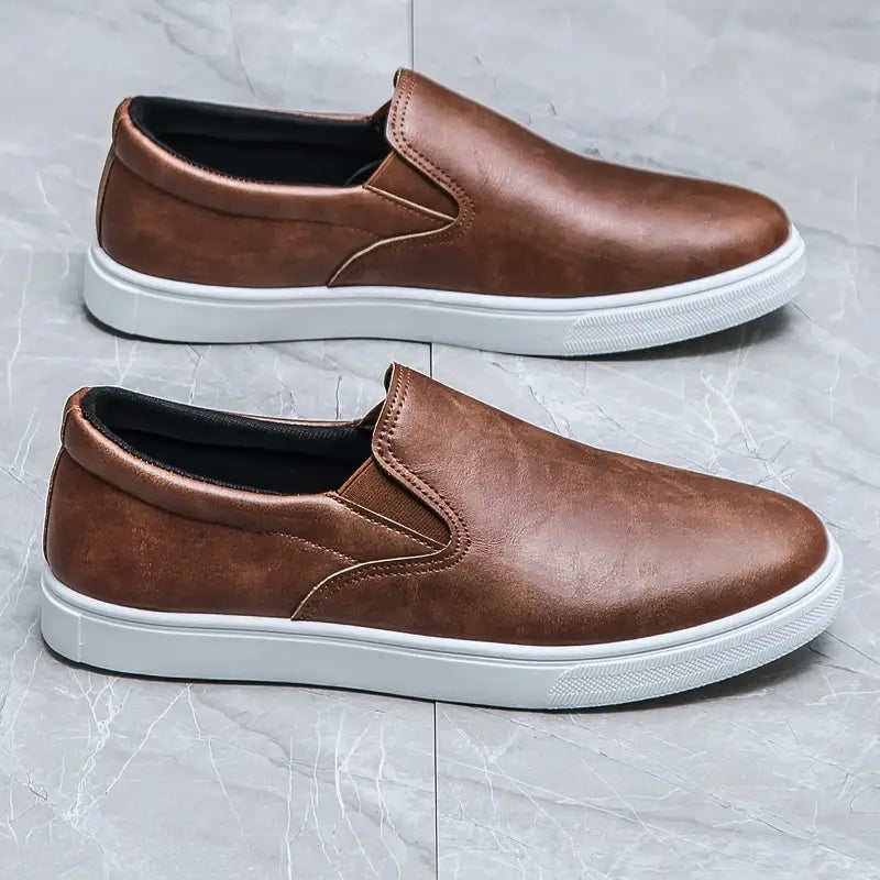 Baskets sans lacets pour homme - Marron