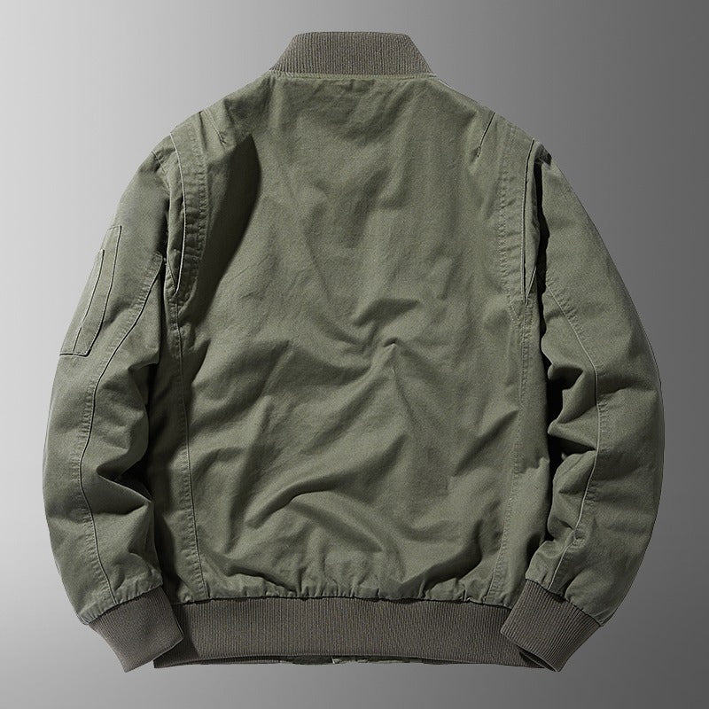 Blouson Bombardier Décontracté Premium pour Homme – Coupe Ample avec Col Montant - image 4
