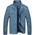 Blouson Bombardier Moderne pour Homme – Veste Zippée Décontractée - Bleu