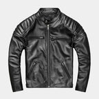 Blouson homme col montant zippé - Noir