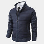 Blouson homme zippé matelassé - Bleu
