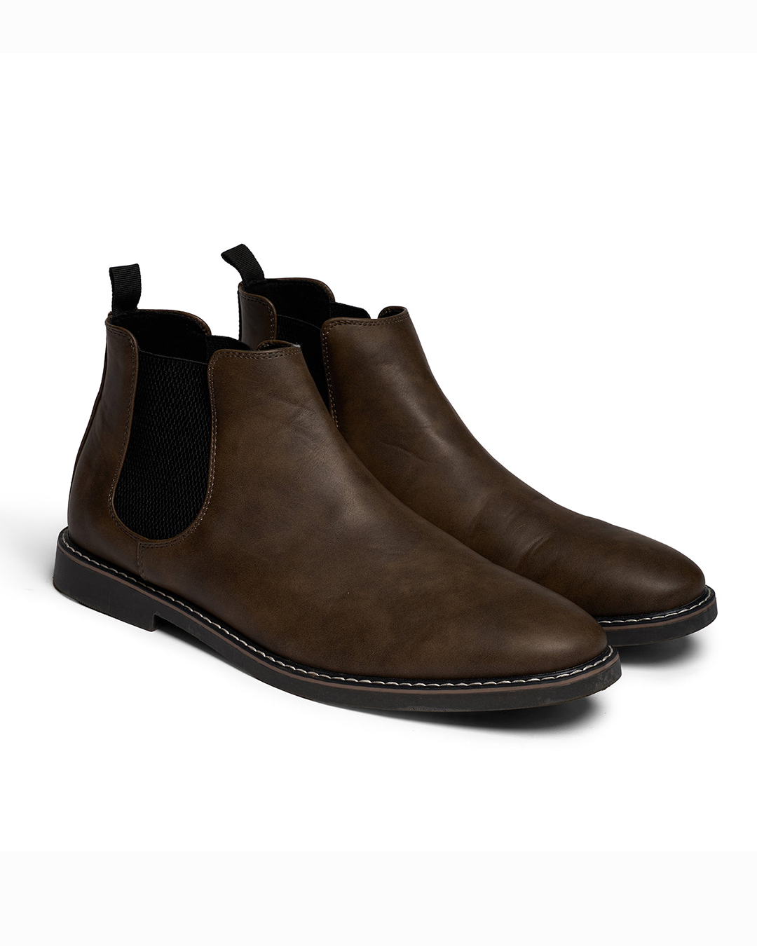 Bottes Chelsea homme lisses - Marron foncé