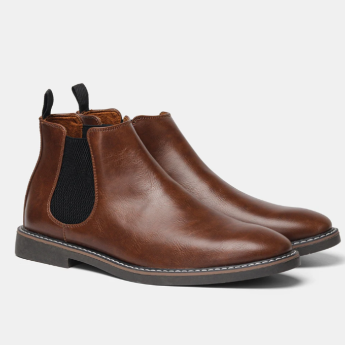 Bottes Chelsea homme lisses - Sable