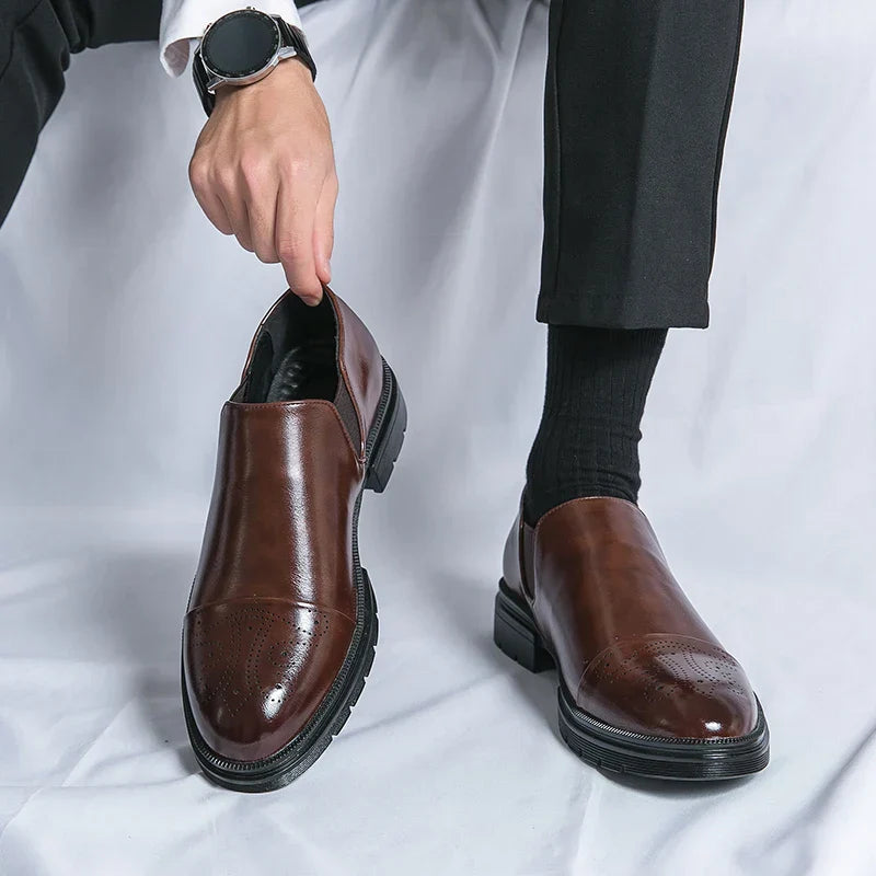 Bottes homme à semelle crantée - Marron