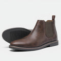 Bottines Chelsea homme à enfiler - Marron foncé