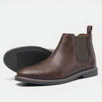 Bottines Chelsea homme à enfiler - Marron foncé