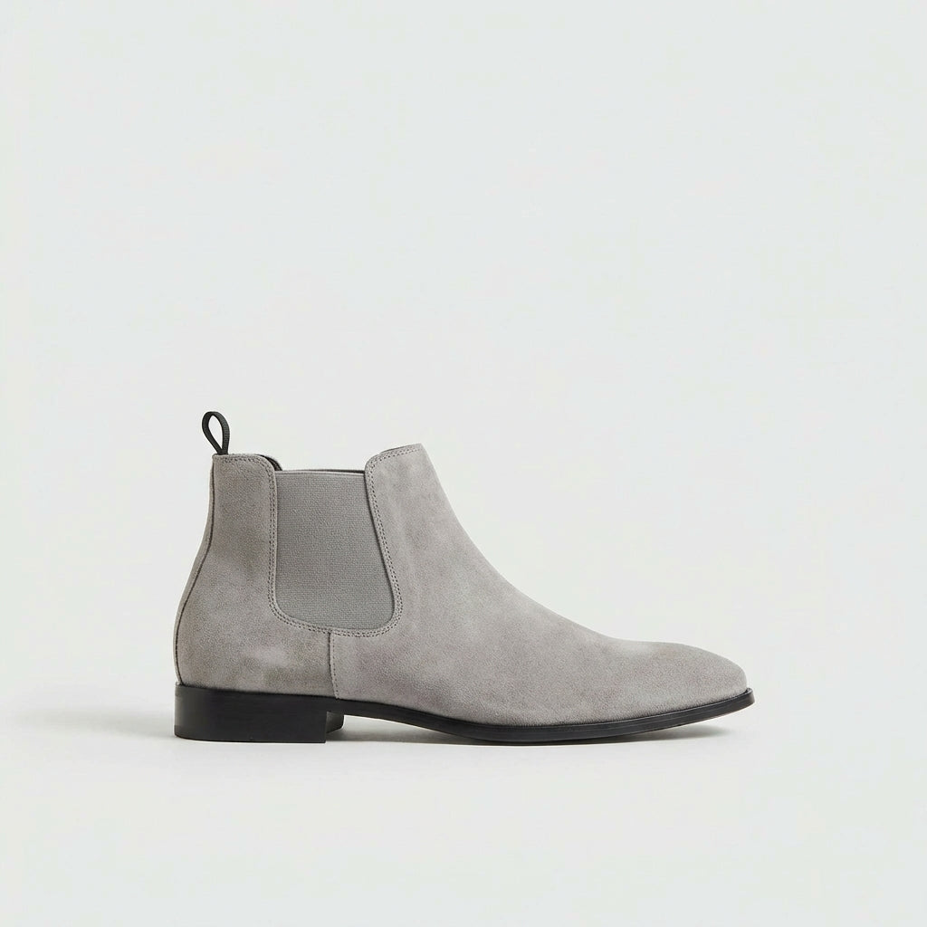 Bottines Chelsea homme classiques - Gris clair