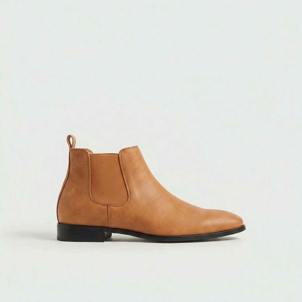 Bottines Chelsea homme classiques - Marron clair