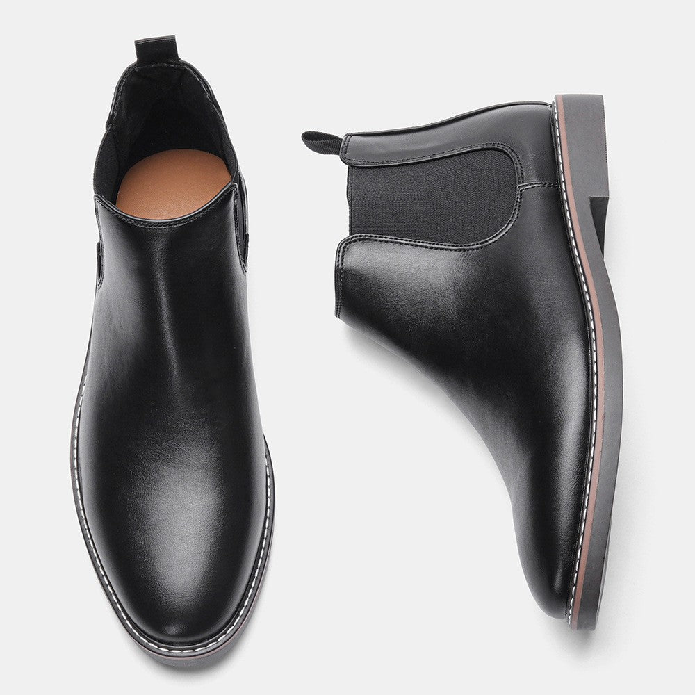 Bottines homme à empiècements élastiques - image 6