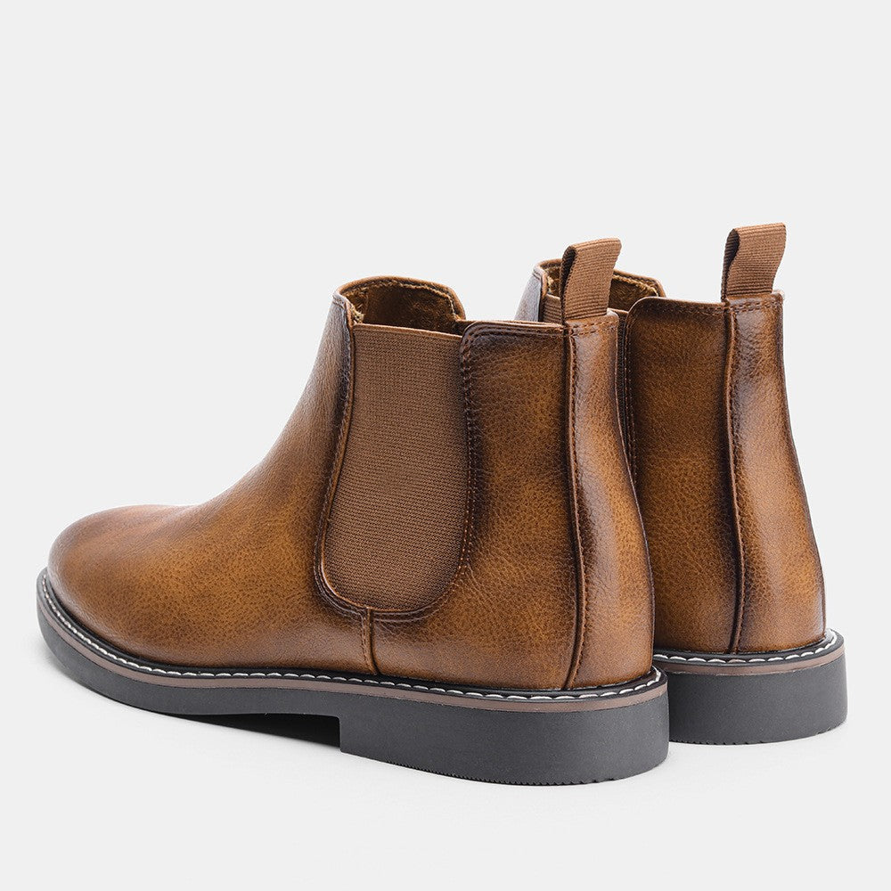 Bottines homme à empiècements élastiques - image 7