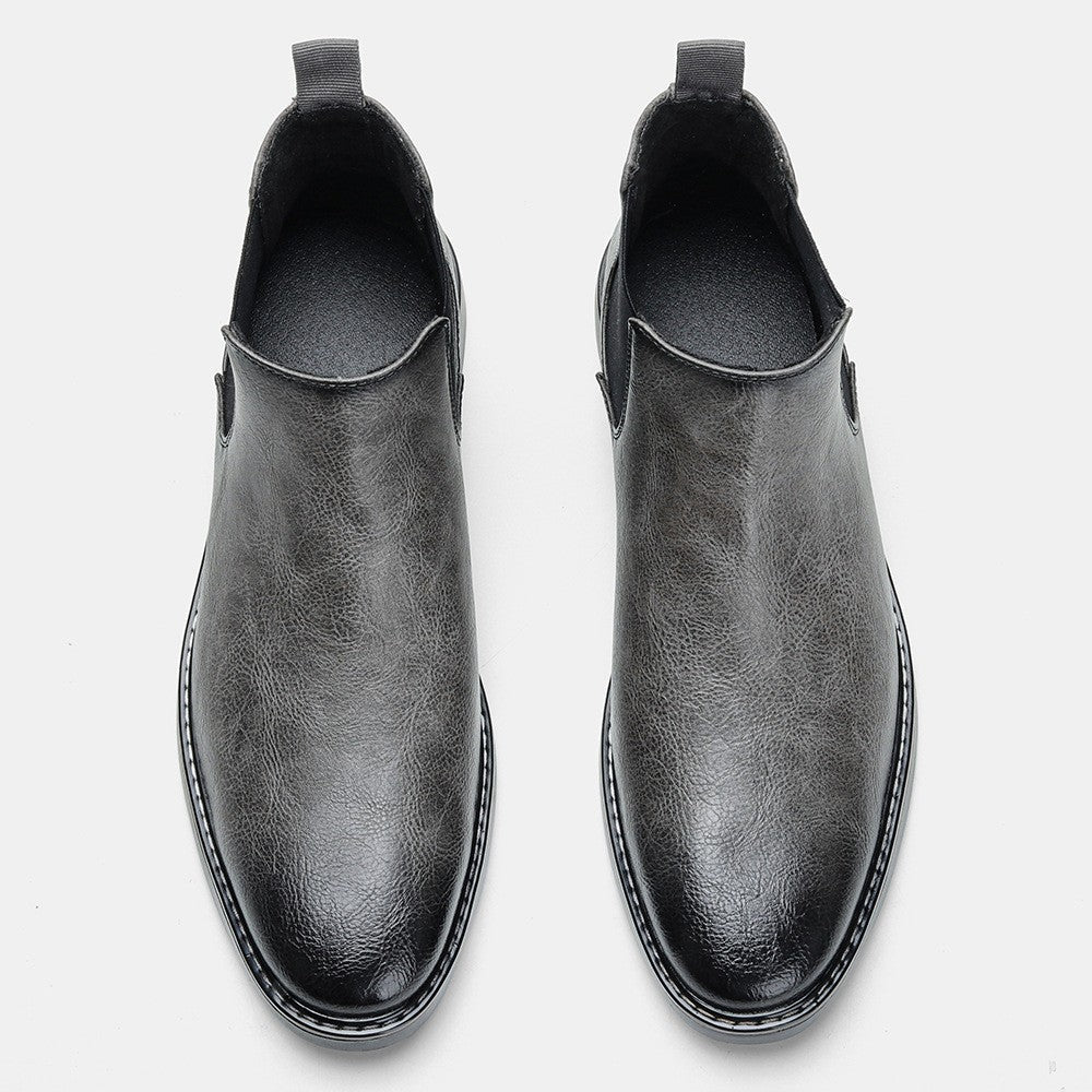 Bottines homme à empiècements élastiques - image 8