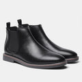 Bottines homme à empiècements élastiques - Noir