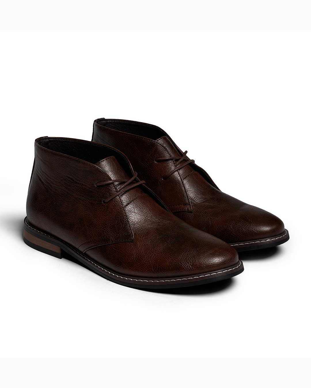 Bottines homme à lacets - Marron foncé