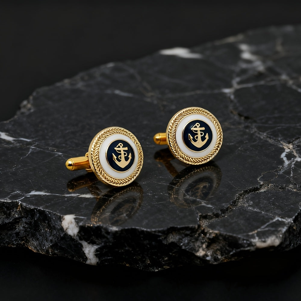 Boutons de manchette nautiques pour hommes - image 3