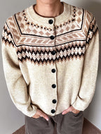 Cardigan Boutonné Côtelé pour Hommes - image 3
