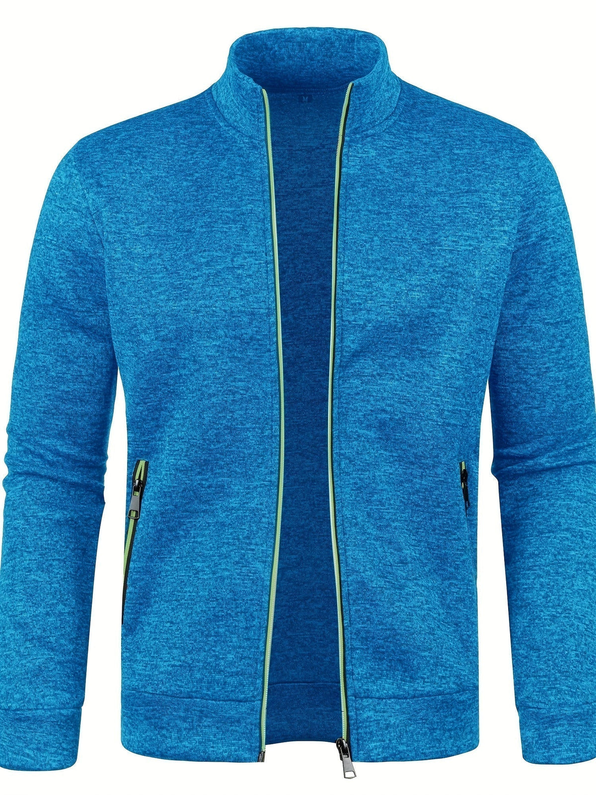 Cardigan en maille zippé - Bleu ciel