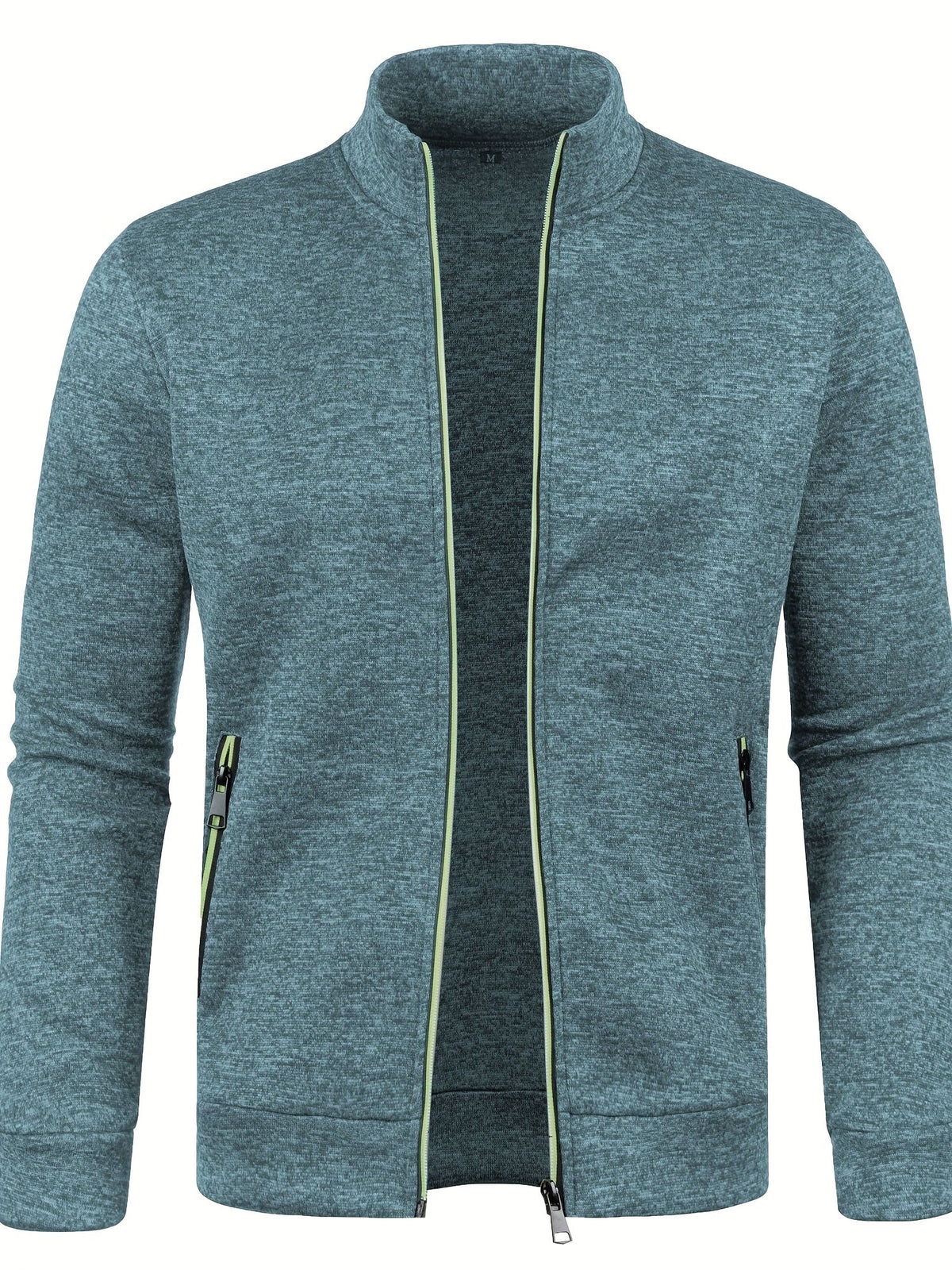 Cardigan en maille zippé - Bleu de mer