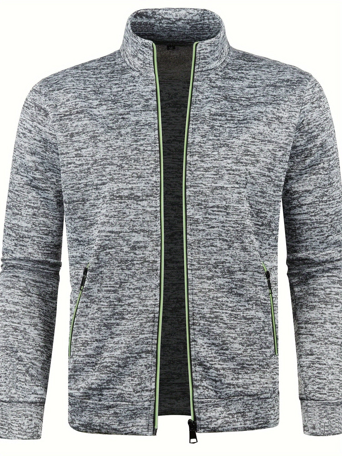 Cardigan en maille zippé - Gris clair