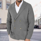 Cardigan Homme à Col Revers – Pull Fitté à Boutonnage Double en Maille Légère - image 3