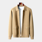 Cardigan homme boutonné - Camel