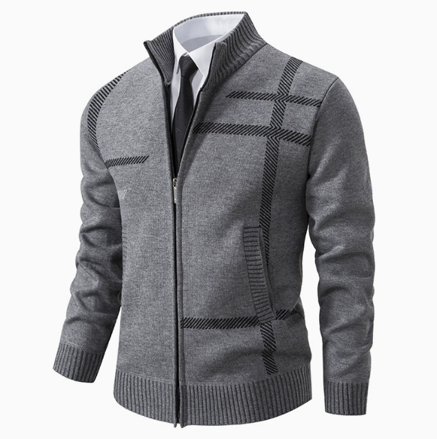 Cardigan homme zippé - Gris