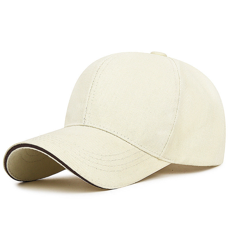 Casquette homme à visière courbée - Beige