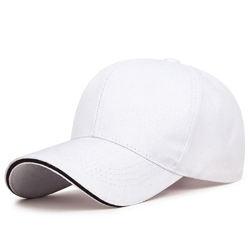 Casquette homme à visière courbée - Blanc