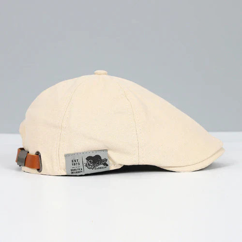 Casquette Plate Ajustable pour Hommes - Beige