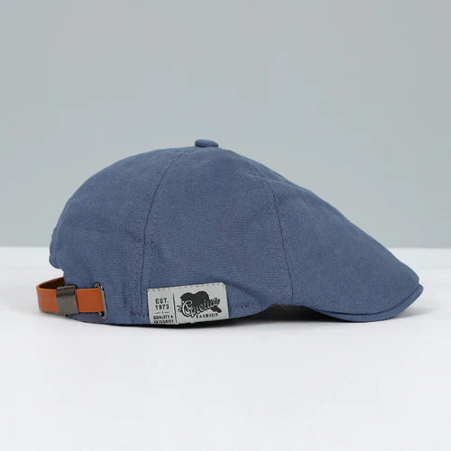 Casquette Plate Ajustable pour Hommes - Bleu