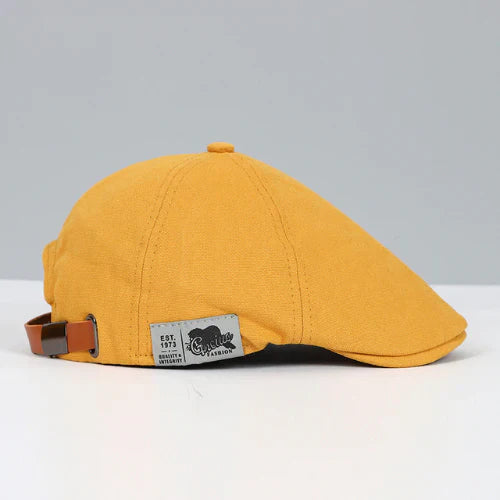 Casquette Plate Ajustable pour Hommes - Jaune