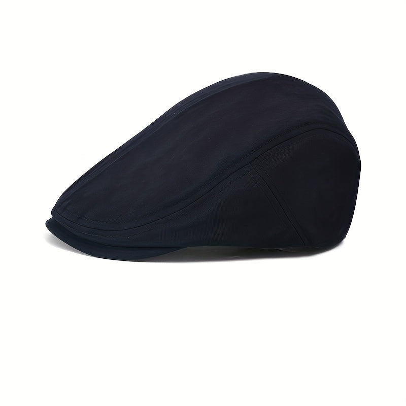 Casquette plate homme unie - Noir