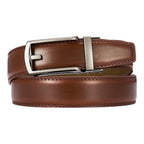 Ceinture en cuir à cliquet pour homme avec fermeture à pression – Style ajustable décontracté et formel - image 2