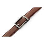 Ceinture en cuir à cliquet pour homme avec fermeture à pression – Style ajustable décontracté et formel - image 3