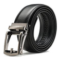 Ceinture en cuir à cliquet pour homme avec fermeture à pression – Style ajustable décontracté et formel - image 6