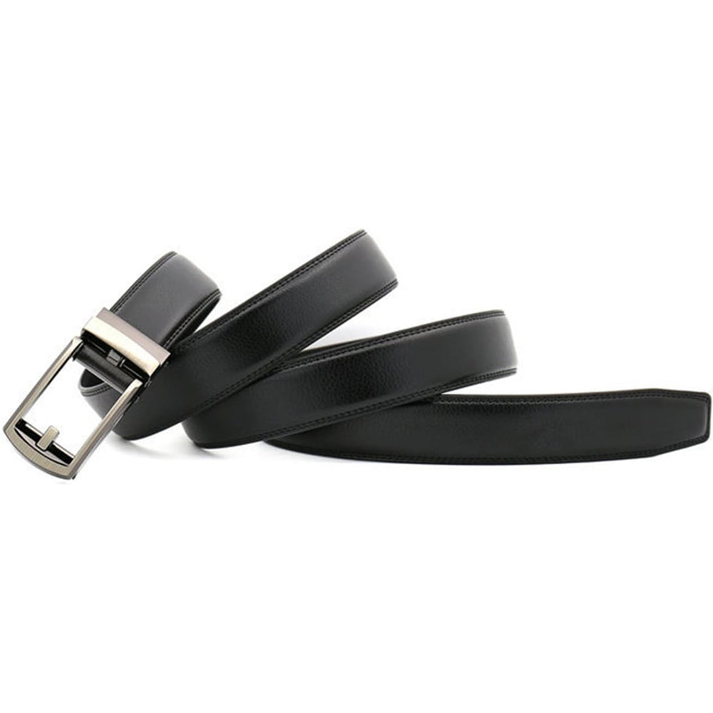 Ceinture en cuir à cliquet pour homme avec fermeture à pression – Style ajustable décontracté et formel - image 9