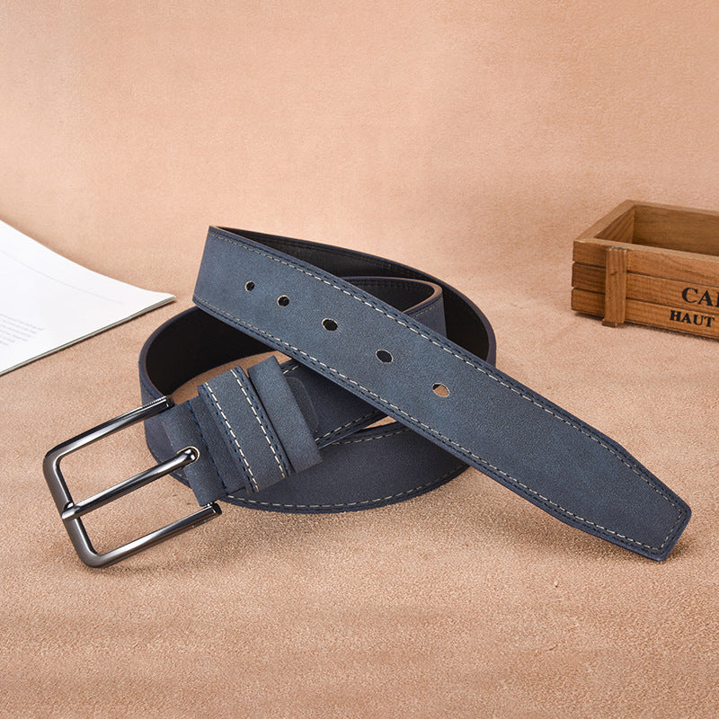Ceinture en daim pour homme avec boucle ardillon – Style décontracté et professionnel résistant - image 3