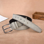 Ceinture en daim pour homme avec boucle ardillon – Style décontracté et professionnel résistant - image 4