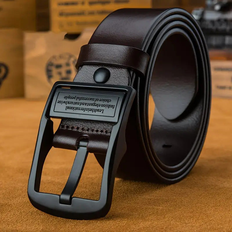 Ceinture en denim polyvalente décontractée et business pour homme – Accessoire élégant du quotidien - image 1