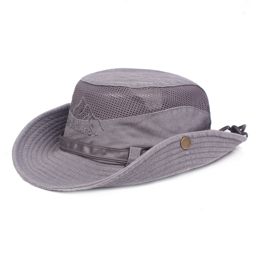 Chapeau de randonnée homme à large bord - Gris