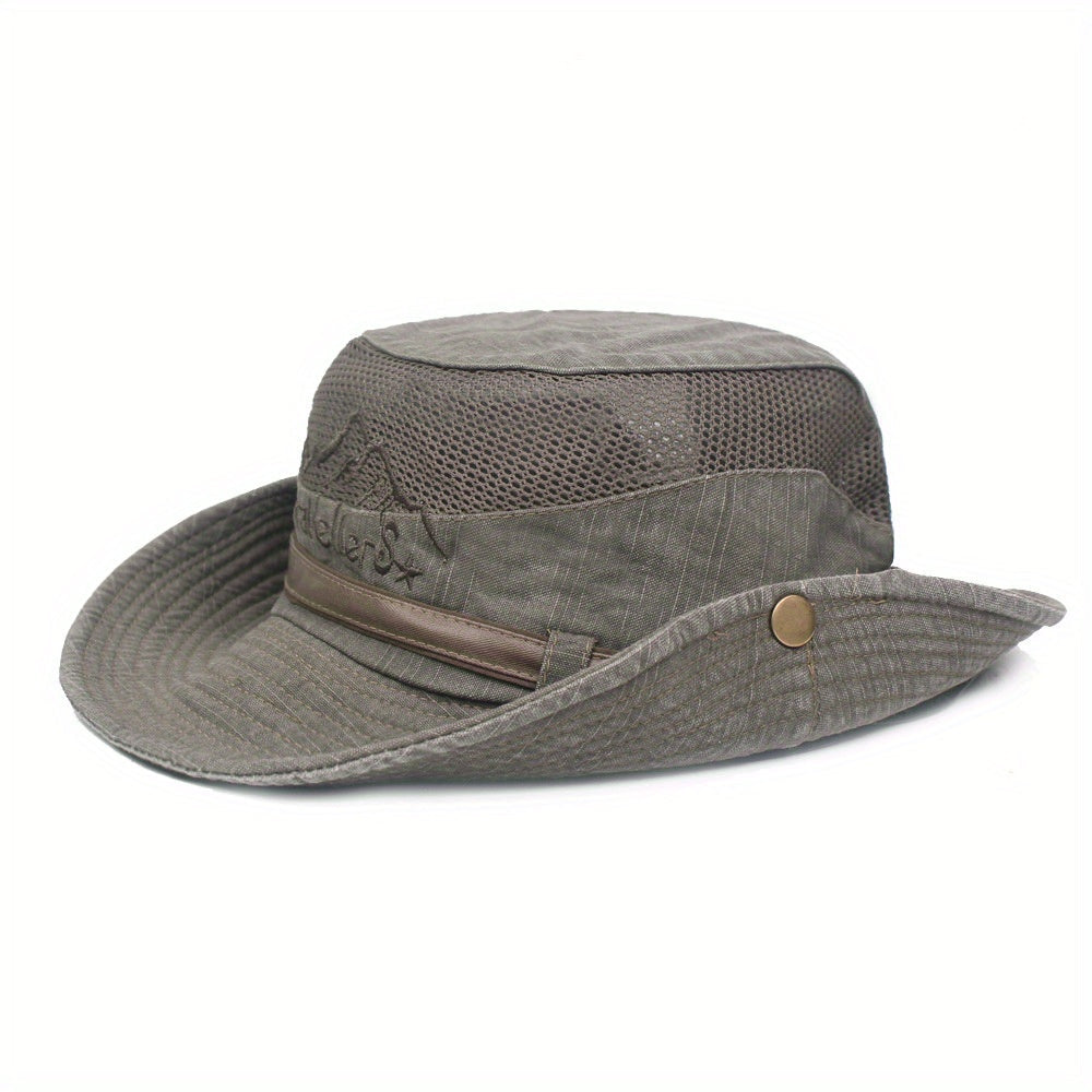 Chapeau de randonnée homme à large bord - Vert