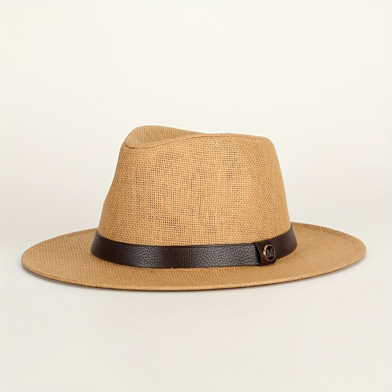 Chapeau fedora homme à large bord - Kaki