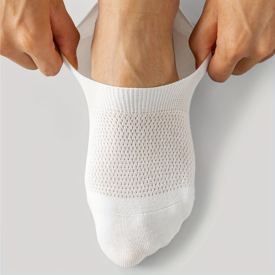 Chaussettes Invisibles pour Hommes 6-Paires - Blanc